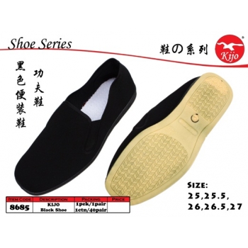 8685 Kijo Black Casual Shoe